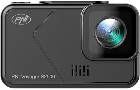Car DVR camera PNI Voyager S2500 WiFi, 4K UHD, 2 inch screen, cyclic recording, parking monitoring, motion detection, video and audio recording, 12V/24V power supply