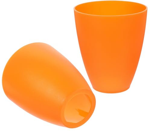 2 Stück Kleiner Lampenschirm -Lampenschirm 42 Mm Öffnung Innenleuchte Ersatzschirme für Schreibtischlampe Wandlampe (Orange)