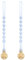 Yoolhamy Catenella Portaciuccio, 2Pcs Catenella Ciuccio Silicone, Flessibili Morbide Clip per Succhietto per Bambini e Bambine (2pcs Blue)