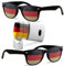 2 Stück Sonnenbrillen + Schminkstift Deutschland Fanartikel | EM 2024 Fanartikel | Fan Sonnenbrille | Fußball Fanartikel | Fußball Sonnenbrille EM Deutschland | Fußball Europameisterschaft