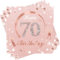Wentsent 40 Stück Servietten 70. Geburtstag Rose Gold - Happy Birthday Milestone Tischdeko Papierservietten für Frau Feiern Party Jubiläum