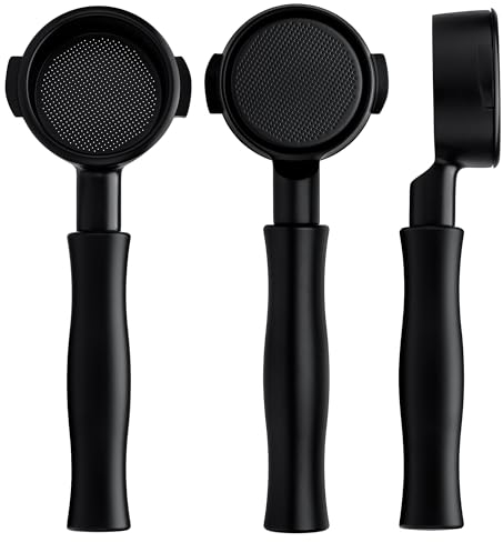 Normcore Porte-filtre nu sans fond E61 de 58 mm, revêtement PVD titane, compatible avec Lelit, Flair 58, ECM, Rocket, Sanremo, Synesso, VBM, machines à expresso E61
