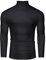 DEMEANOR Pull à col roulé en tricot pour homme - Pull d'hiver chaud en coton, 1 - Noir., XL