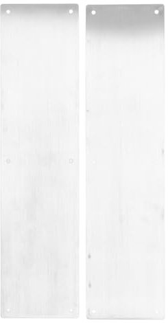 2 Pièces Plaque de Protection de Porte Décorative en Acier Inoxydable, Empêche les Animaux de Compagnie de Rayer la Porte pour les Portes Intérieures et Extérieures 40,6 X 10,2 Cm
