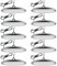 Hondony 10Pack 500W UFO LED Lámpara de Alta Bahía, 50000LM Focos Interior Techo,6500K Ultrafina Iluminación de Almacén,IP67 Impermeable Naves Industriales Para Patio,Garaje,Fábrica,Taller