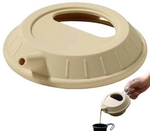 Couvre-pots en silicone,couvre-pots en silicone - Couvercle de poêle en silicone réutilisable,Couvercle de casserole anti-fuite avec bec verseur, accessoires d'ustensiles de cuisine d'extérieur pour b