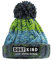 Dorfkind Bommelmütze Wintermütze Spruchmütze Strickmütze lustige Beanie mit Stick, Farbe: Electric Grey