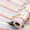 Wikadlik Geschenkpapierrolle, 43 cm x 10 m, Goldfolienstreifen, elegantes, dickes Geschenkpapier für Hochzeit, Brautparty, Valentinstag, Muttertag