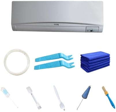 Kit di pulizia per aria condizionata divisa - Pulitore per bobine CA, strumento di manutenzione diviso | Set di pulizia aria condizionata, soluzione di pulizia divisa di facile utilizzo