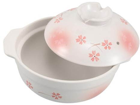 Cabilock Olla De Barro Japonesa Con Tapa Olla De Cerámica Gruesa Para Sopa Y Arroz