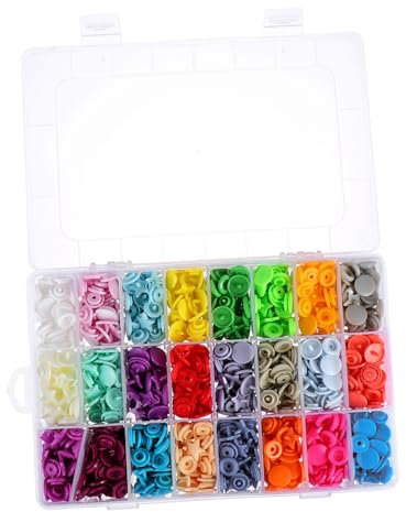 Housoutil 360juegos Caja Hebilla De De Cinco Puntas Cierres Para Ropa Kit De Cierres Presión Botones Presión Para Coser Para Reparar Ropa