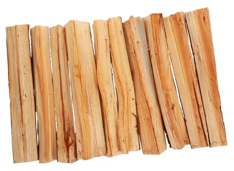 VICASKY 10 Stück Kaminholz Dekoration Aus Gespaltenem Holz Authentisches Brennholz Für Innenbereich Natürliche Holzimitation Für Gemütliche Wohnraum Und Lagerfeuer Deko