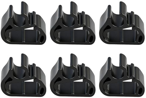 Lot de 6 Clips de Serrage pour Peugeot 3008 5008 Citroën C5 DS7 | Clips Essuie Glace, Colliers de Fixation Robustes, pour Fixation Tuyau de Bras, Attache Balai Durite Accessoire