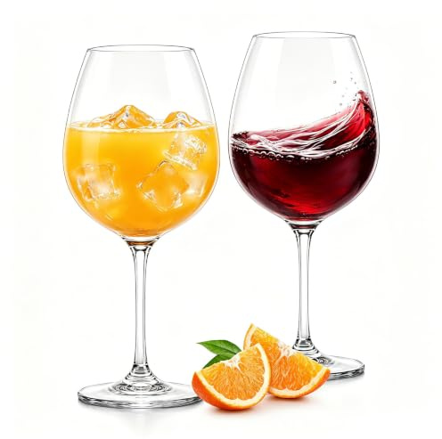 Forhandy 2er Set Weingläser Plastik 480 ml Tritan Weingläser Unzerbrechlich | BPA-Frei & Spülmaschinenfest Weingläser Kunststoff Bruchsicher Camping Weingläser für Hochzeit, Geburtstage, Pool & Picknick