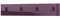 Vladon Wandgarderobe Wandpaneel Garderobenpaneel Linea V2, Made in Germany, in Brombeer Hochglanz