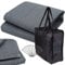 Vorzeltteppich + Heringe + Tasche - 250x400 GRAU-BLAU - Zeltteppich Zeltunterlage Outdoor Camping Vorzelt Campingteppich Vorzeltboden
