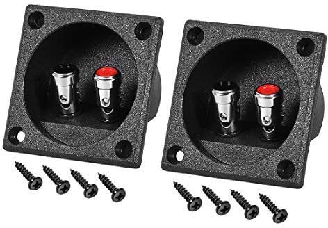 N/A 2-Wege Frühling Post Lautsprecher Terminal Clip Kommuniziert Anschluss Audio Kabel Klemme Band 2 Stück
