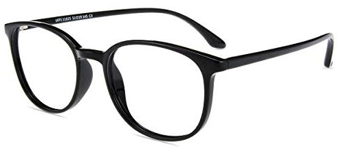 Firmoo Occhiali Luce Blu Bloccanti per il Mal di Testa il Blocco della Cefalea UV, Occhiali da Riposo Donna/Uomo Computer (Nero, Lettura +0.00x)