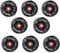 90A Inline Skates Wheel, Universal PU Ersatzrad Mit Lager 72mm 78mm 80mm Rad, für Erwachsene Kids Teens Anfänger Hockey Skates Wheel(80mm)