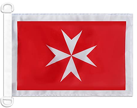 AZ FLAG Bandiera Navale Marina mercantile Malta, 30 x 45 cm speciale Nautismo, Padiglione Nautico