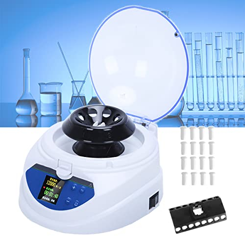 Centrifugeuse De Laboratoire, Mini Centrifugeuse à Sang Lcd, Centrifugeuse à Plasma Prp à Vitesse RéGlable 300 ~ 12000 Tr/Min, Minuterie 0-999 Minutes,Protection Du Couvercle Ouvert, Faible Bruit