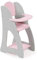 Bayer Chic 2000 - Puppenhochstuhl für Puppen bis 46 cm, Puppenmöbel, Puppenzubehör, Puntos grau