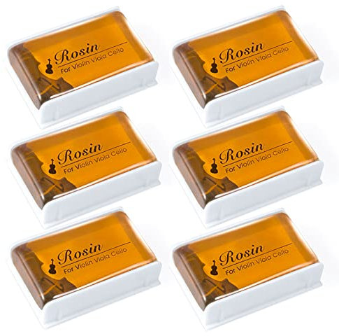 Dulphee Kolophonium für Violinenbogen, 6 Stück, leicht, für Cello und Viola, leicht, 6 Stück