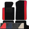 moto-MOLTICO Fußmatten Auto Velours Autoteppiche Schwarz Automatten Set 4-teilig - Auffälliges Design - passend für BMW 5er F10 F11 2010-2013 (Rotes Muster)