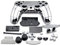 TX GIRL Botones De Carcasa De La Carcasa Cubra De Placa De Cubierta Silver Full Set For PS4 Mando De Videojuegos Inalámbrico PS4 V1 Controlador Antiguo (Color : Silver)