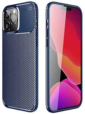 Soft TPU Bumper Flexible Case for iPhone 11 Pro 5.8 5G, Shock Absorption Carbon Fiber Texture Bumper Case Cover for iPhone 11 Pro 5.8 5G