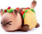 QWEN Neue MeeMeows Katze Plüschtier Spielzeug,Cola/Pommes/Sandwich/Sandwich/Donut/Hamburger Katze Plüschtier,Aphmau Weihnachten gefüllte Geschenke,Plüschtier Kissen Spielzeug (Color : Taco)
