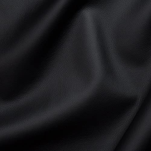PINaPIN Möbelstoff Kunstleder Polstermaterial Polstermöbel Polyesterstoff Stoffe meterware zum Freizeit-Sets, Möbelbezüge, Möbelpolsterei, Sessel, Zubehöre 100 x 140 cm (SCHWARZ)