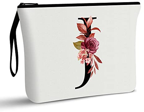 Vavabox A-Z Personalisierte Kosmetiktasche-Geburtstagsgeschenke für Frauen, Mütter, Beste Freundinnen und Brautjungfern (J)