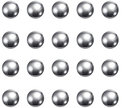TOP-VIGOR 50Pcs 4mm Bearing Balls, Solid 304 Stainless Steel Ball G100 Precision Balls for Industrial Accessories, Bicycle Wheel, Skateboard Bearings