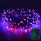 CCILAND Halloween-Lichterkette, batteriebetrieben, 3 m, 200 LEDs, Cluster-Lichter mit Auto-Timer, 8 Modi, Feuerwerkskörper, Lichterkette für Urlaub, Schlafzimmer, Garten, Dekor (lila und orange)