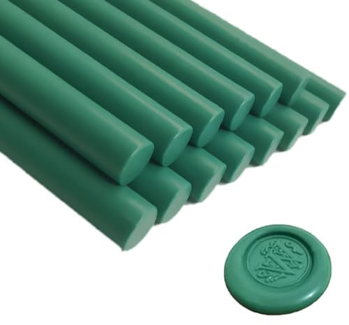 Wachs-Siegel-Sticks, Ioggtser 16 Stück Klebepistole Wachs-Siegel-Sticks für Wachs-Siegel-Stempel, Siegel-Wachs-Sticks für die Herstellung exquisiter Wachs-Siegel(Olive Green)