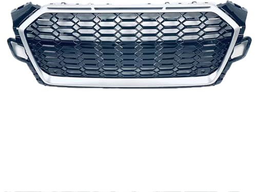 Mittelnetz Grilles Racing Grill für Audi A5 RS5 2020 2021 2022, Kühlergrill Frontstoßstangenhaube Grill Kühlergrill Frontstoßstange Haube Kühlergrill Grill,B