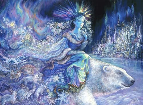Buffalo Games Josephine Wall – Polarprinzessin – 1000-teiliges Puzzle für Erwachsene – herausforderndes Puzzle perfekt für Spieleabende – Fertige Größe ist 26,75 x 19,75 cm