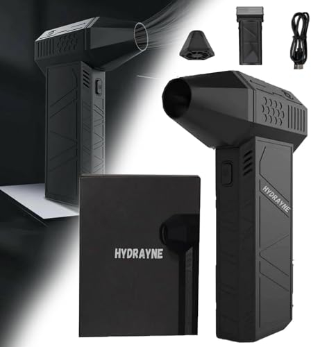 Air Blaster 2.0, Hydrayne Air Blaster 2.0, Mini Ventilador Hydraynex Recargable, Plumero De Aire Comprimido, Plumero De Aire Eléctrico, Soplador De Chorro Ajustable De 3 Engranajes De 130000 Rpm, (Si