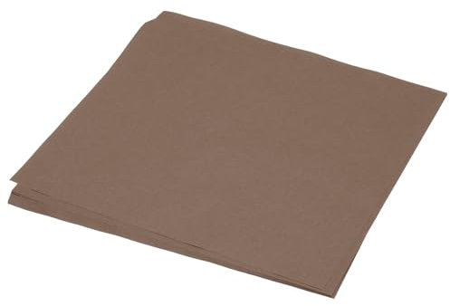 QUARKZMAN 50 Blatt Origami Papier, doppelseitiges Bastelpapier Braun 25 x 25 cm Bastelpapier Set 70 g/m², Faltpapier Quadratisch für Kinder-Erwachsene, DIY, Schul-Kunsthandwerksprojekte
