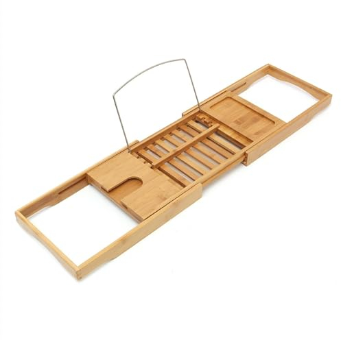 Badewannen-Caddy-Tablett, tragbares Badewannen-Tablett, Ständer, Badewannen-Tablett, Spa-Badewanne, Buch, Wein, Tablet-PC-Ständer, Leseständer, Badezimmer-Anhänger, neues Badewanne