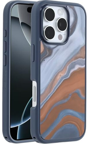 OtterBox Symmetry Series MagSafe Case for iPhone 16 Pro, Shockproof, Drop proof, Protective Thin Case, 3x Tested to Military Standard, Desert Marble