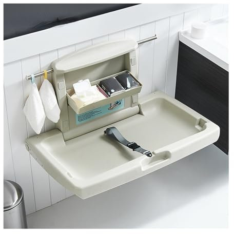 Tragbarer Wickeltisch für Babys, Drittes Badezimmer, Babypflege-Schreibtisch, Wandmontage, Kinder-Wickel-PCs, Mutter- und Kinder-Tisch, Windelwechsel-Baby-Badezimmersitz Organizer für das Kinderzimmer