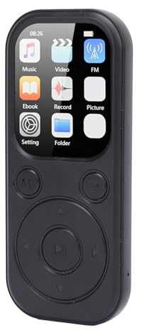 MP3 Player with Bluetooth 5.4, HiFi Sound Portable Music Player for Kids, FM Radio, Voice Recorder, Supports Expanded Up to 128GB (with 32G Small Memory Card)