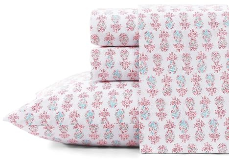 Tommy Bahama Coastal Room Essentials Bettwäsche-Set für Kingsize-Bett, superweiches Baumwoll-Perkal-Bettwäsche-Set mit passenden Kissenbezügen, frisch und kühl, Ananas-Splash-Rosa, Kingsize-Bett