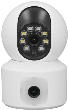 Eujgoov Caméra D'interphone Vidéo, Caméra de Moniteur WiFi 2.4G, Sonnette sans Fil pour bébé