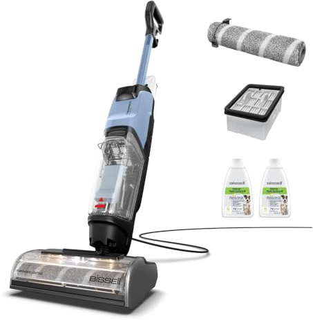 BISSELL CrossWave® EdgeFind, Aspirateur laveur Nettoyage puissant des saletés d'animaux de compagnie, Aspirateur humide avec technologie ZeroGap™, Aspiration et/ou lavage, Multi-surfaces, 4159N