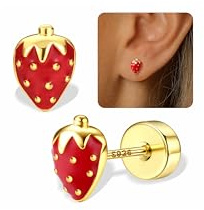 FIOROYAL Ohrstecker Silber 925 für Damen, Hypoallergen Ohrringe Mädchen | Ohrringe Silber 925 Stecker Kleine Blumen Schmetterling Zirkon Ohrringe Kinder Schmuck Geschenke für Mädchen