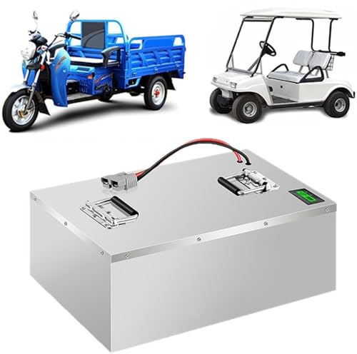JHKJ Motorcycle Battery 48V 60V 72V Lithium Iron Phosphate Battery 75AH 100AH 150AH 200AH LiFePO4 Batteries for 0-5000W Tricycle Motor,72V200Ah