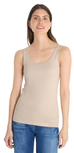 Cecil Damen Basic Top mit Rundhals im 2er-Pack